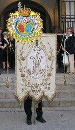 Simpecado en primer plano